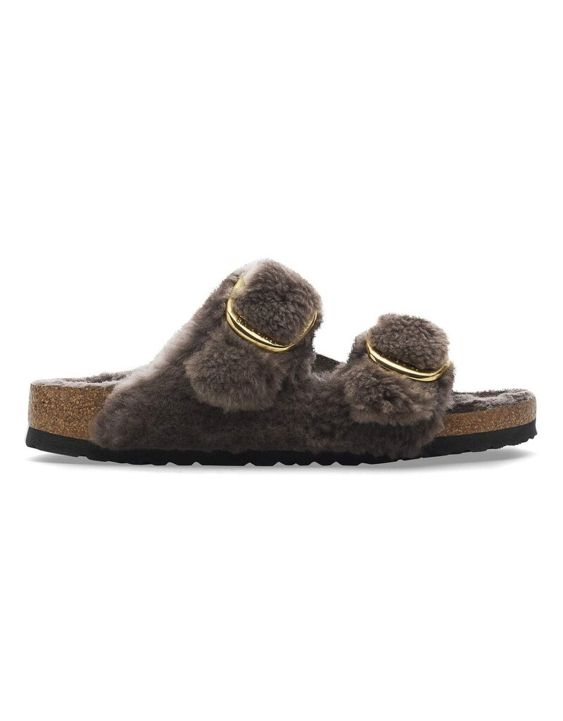 BIRKENSTOCK ARIZONA BIG BUCKLE SHEARLING-TEDDY CONCRETE GRAY