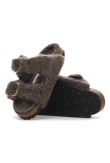 BIRKENSTOCK ARIZONA BIG BUCKLE SHEARLING-TEDDY CONCRETE GRAY