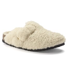 BIRKENSTOCK BOSTON BIG BUCKLE SHEARLING-TEDDY EGGSHELL