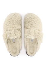 BIRKENSTOCK BOSTON BIG BUCKLE SHEARLING-TEDDY EGGSHELL