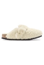 BIRKENSTOCK BOSTON BIG BUCKLE SHEARLING-TEDDY EGGSHELL