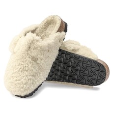 BIRKENSTOCK BOSTON BIG BUCKLE SHEARLING-TEDDY EGGSHELL