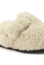 BIRKENSTOCK BOSTON BIG BUCKLE SHEARLING-TEDDY EGGSHELL