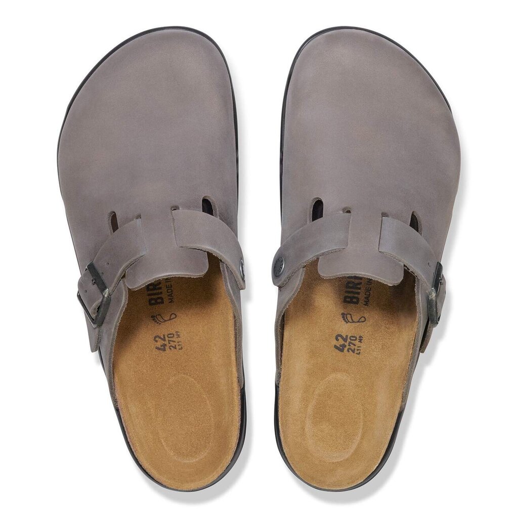 BIRKENSTOCK BOSTON CROSSTOWN OILED LEATHER-IRON | BEND SHOE CO