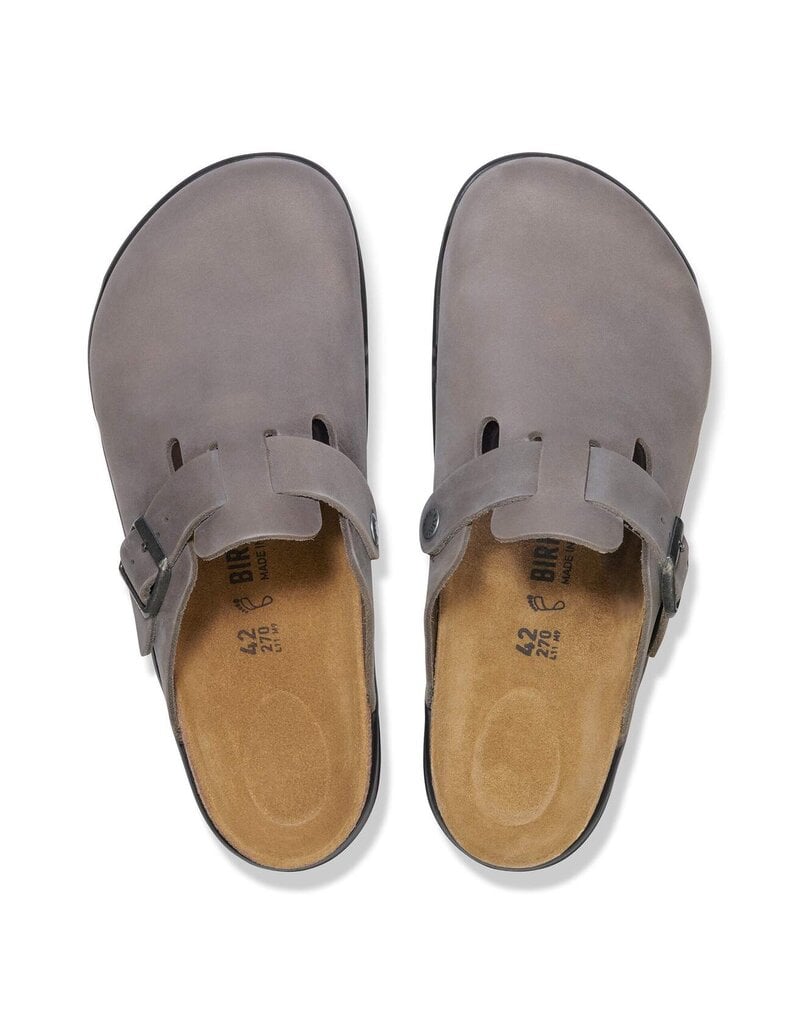 BIRKENSTOCK BOSTON RUGGED OILED LEATHER-IRON