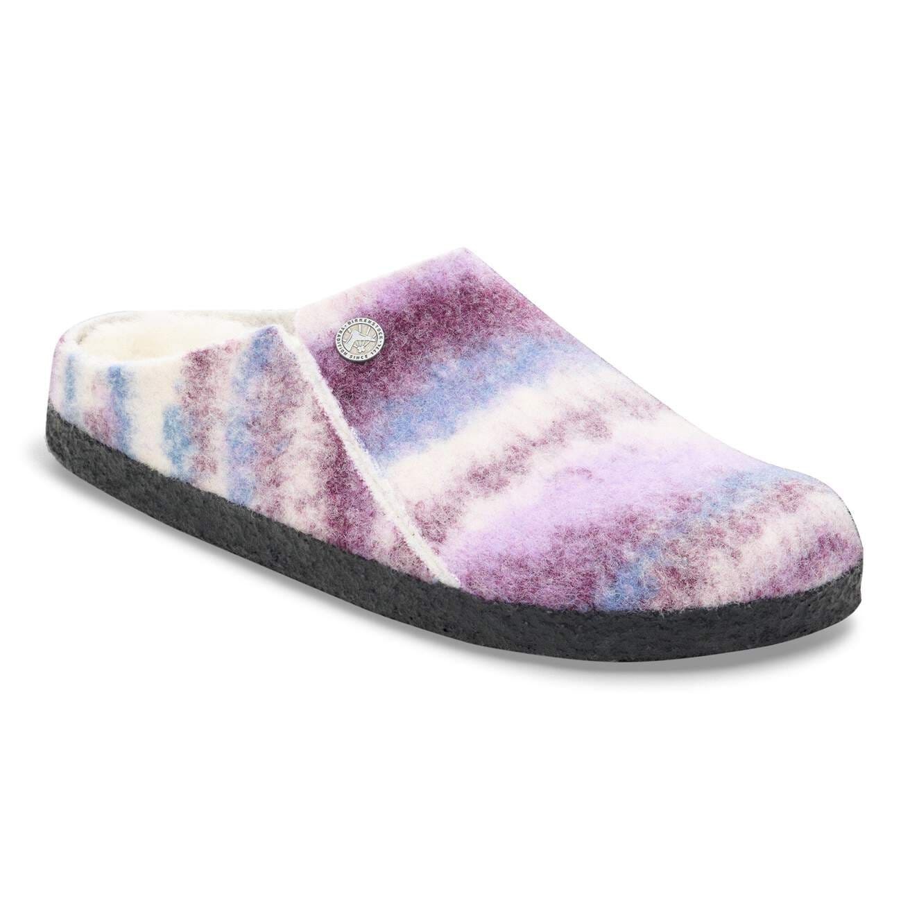 BIRKENSTOCK ZERMATT WOOL/SHEARLING-MAUVE MULTI/NATURAL