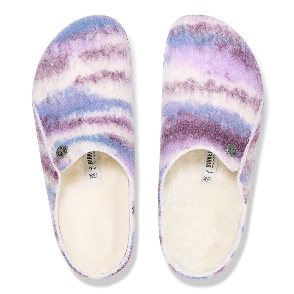 BIRKENSTOCK ZERMATT WOOL/SHEARLING-MAUVE MULTI/NATURAL