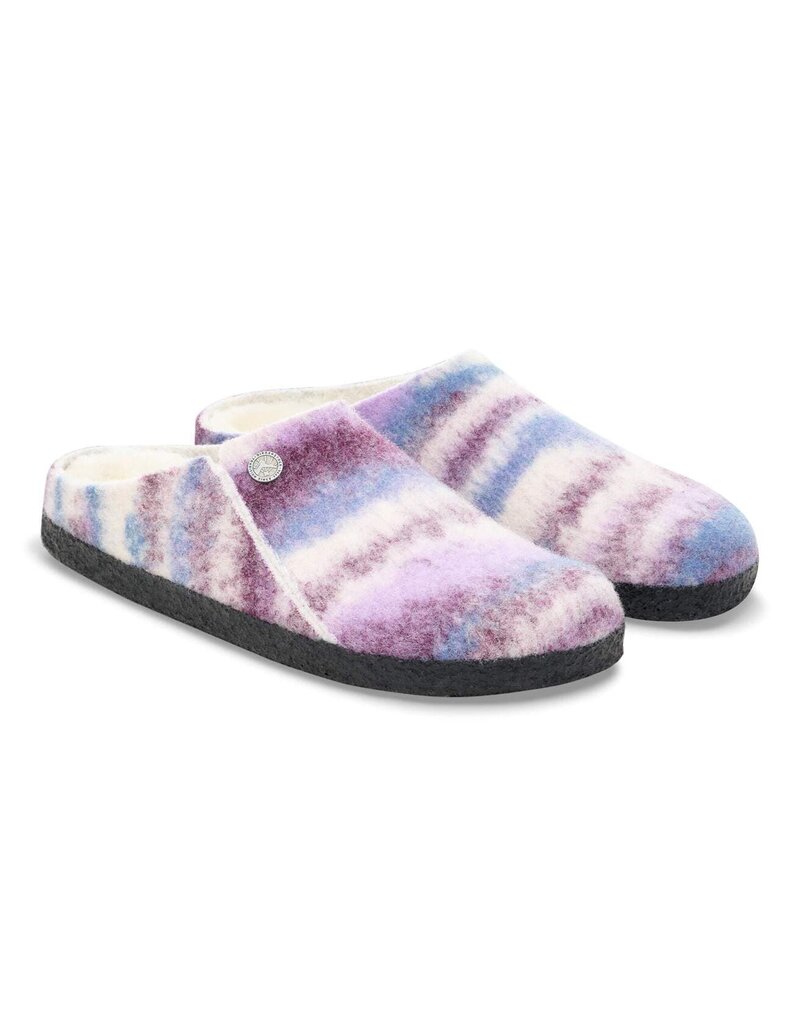 BIRKENSTOCK ZERMATT WOOL/SHEARLING-MAUVE MULTI/NATURAL