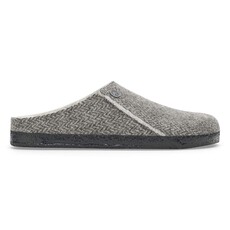 BIRKENSTOCK ZERMATT SHEARLING-HERRINGBONE GRAY/NATURAL WOOD