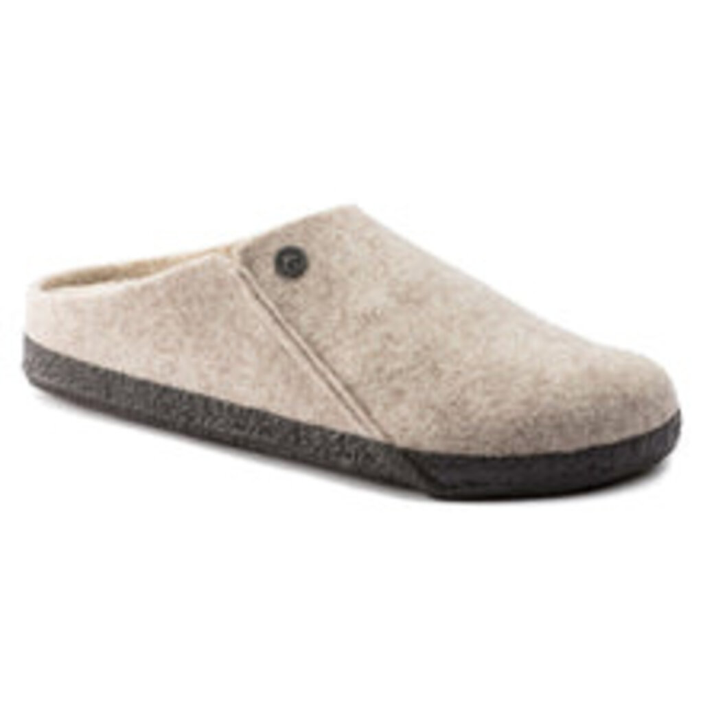 BIRKENSTOCK ZERMATT SHEARLING-EGGSHELL/NATURAL WOOD