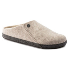 BIRKENSTOCK ZERMATT SHEARLING-EGGSHELL/NATURAL WOOD