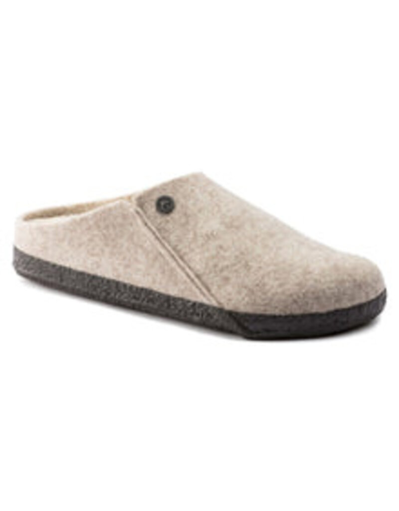 BIRKENSTOCK ZERMATT SHEARLING-EGGSHELL/NATURAL WOOD