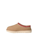 UGG WOMEN'S TASMAN II SLIPPER-SAND/DARK CHERRY