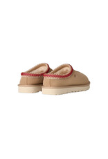 UGG WOMEN'S TASMAN II SLIPPER-SAND/DARK CHERRY