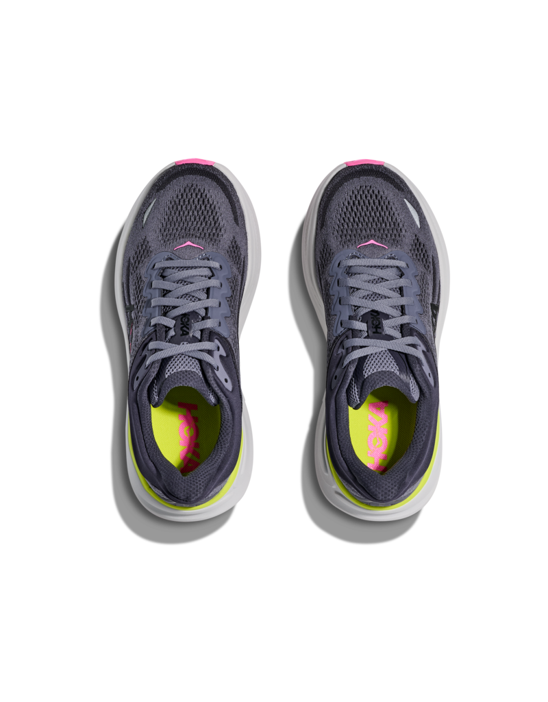 HOKA ONE ONE WOMEN'S BONDI 9-CHARCOAL GREY/GREY SKIES