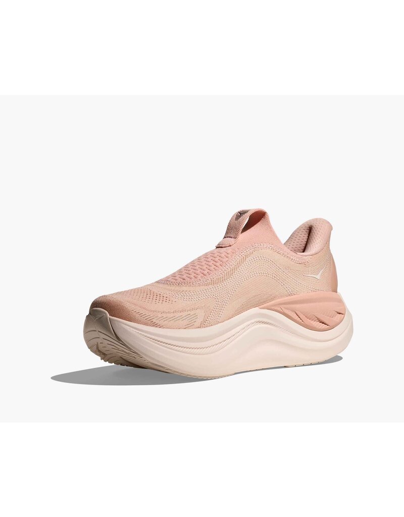 HOKA ONE ONE WOMEN'S SKYWARD LACELESS-ROSE LATTE/ROSE CREAM