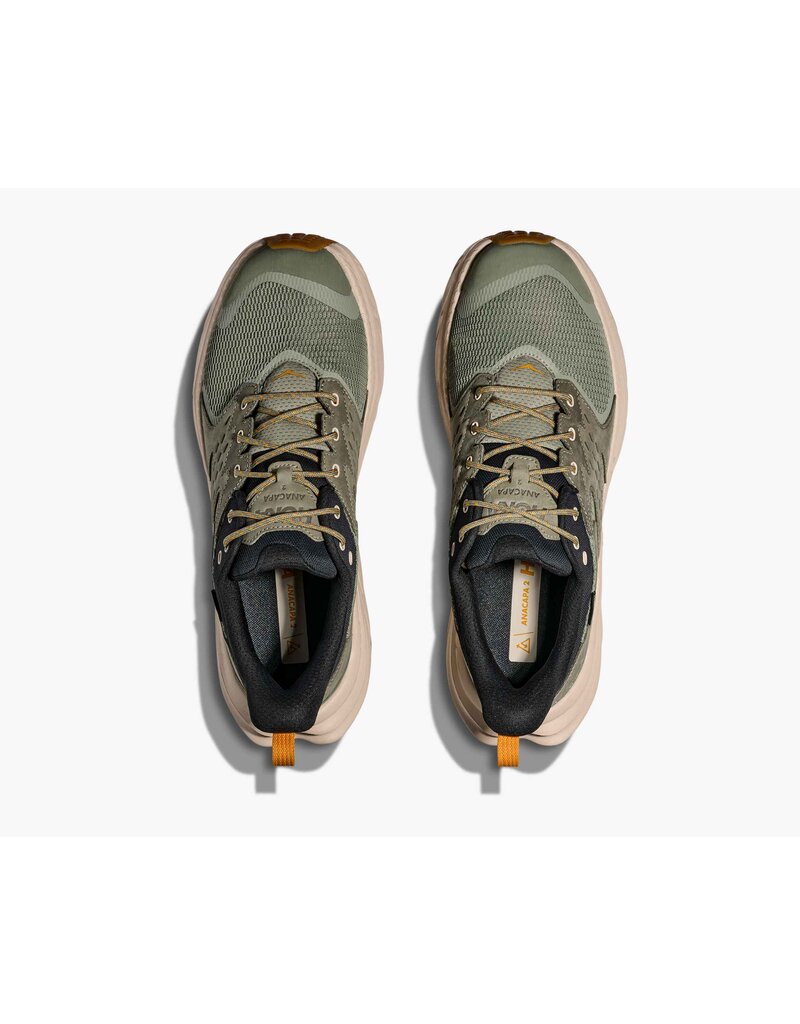 HOKA ONE ONE MEN'S ANACAPA 2 LOW GTX-SEA MOSS/OATMEAL