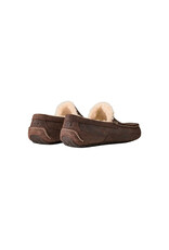 UGG MEN'S ASCOT DISTRESSED LEATHER SLIPPER-DUSTED COCOA