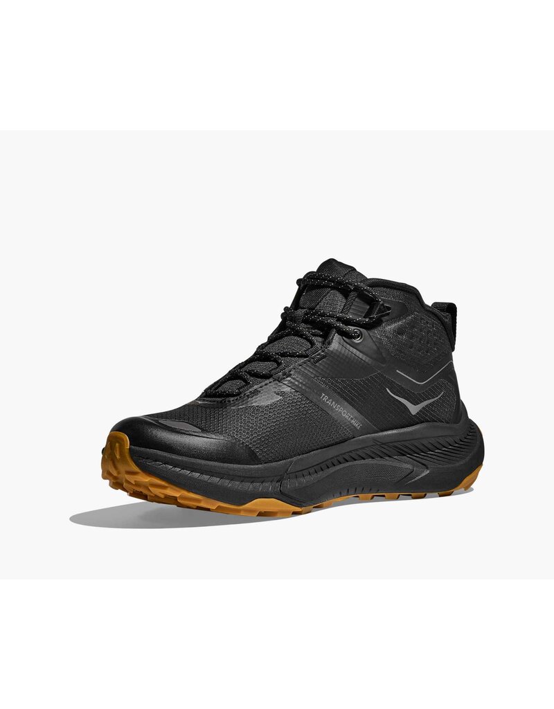 HOKA ONE ONE MEN'S TRANSPORT HIKE GTX-BLACK/BLACK