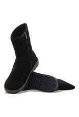 BIRKENSTOCK UPPSALA ZIP SHEARLING SUEDE-BLACK/BLACK