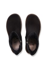 BIRKENSTOCK UPPSALA ZIP SHEARLING SUEDE-BLACK/BLACK