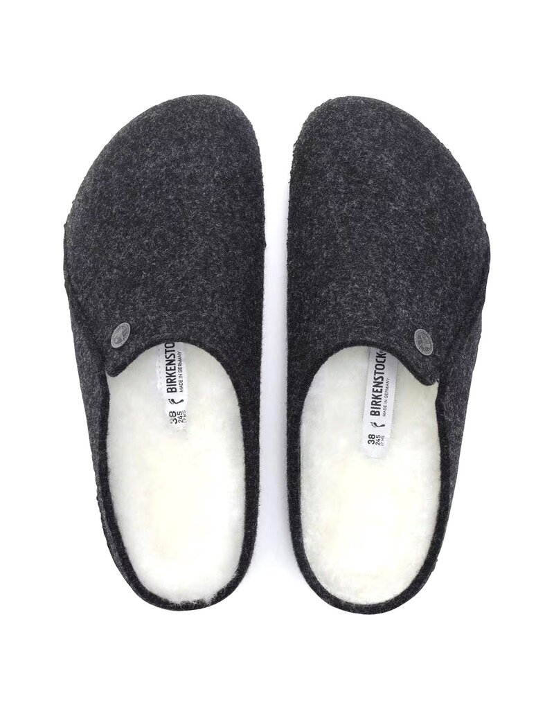 BIRKENSTOCK ZERMATT WOOL FELT SLIPPER-ANTHRACITE