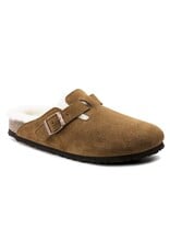 BIRKENSTOCK BOSTON SHEARLING SUEDE LEATHER-MINK BIRKENSTOCK BOSTON SHEARLING SUEDE LEATHER-MINK