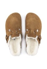 BIRKENSTOCK BOSTON SHEARLING SUEDE LEATHER-MINK BIRKENSTOCK BOSTON SHEARLING SUEDE LEATHER-MINK