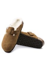 BIRKENSTOCK BOSTON SHEARLING SUEDE LEATHER-MINK BIRKENSTOCK BOSTON SHEARLING SUEDE LEATHER-MINK