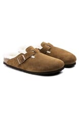BIRKENSTOCK BOSTON SHEARLING SUEDE LEATHER-MINK BIRKENSTOCK BOSTON SHEARLING SUEDE LEATHER-MINK