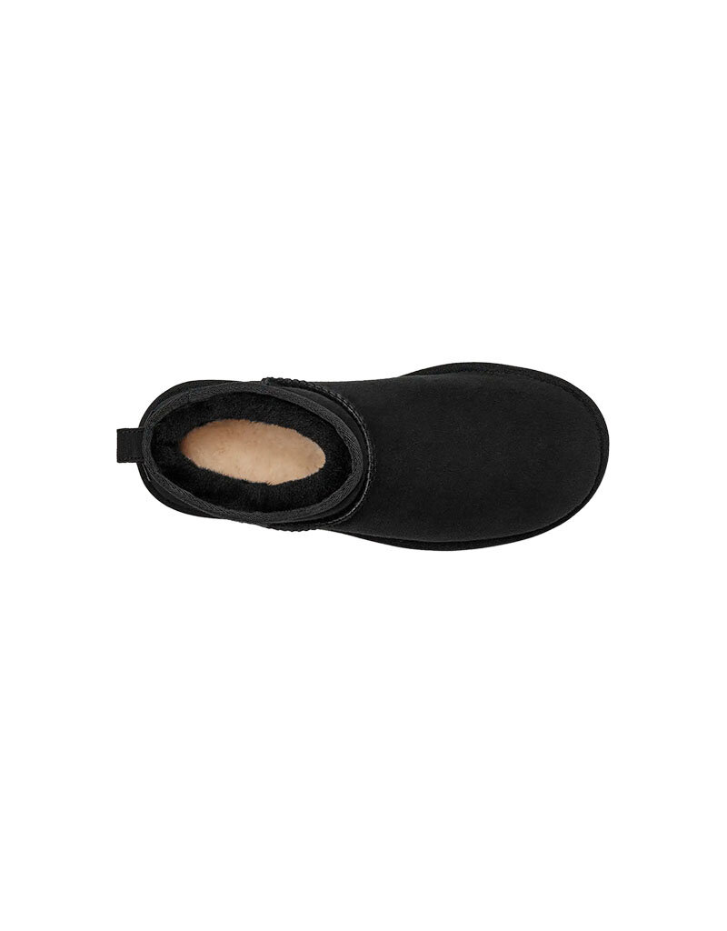 UGG WOMEN'S CLASSIC ULTRA MINI BOOT-BLACK
