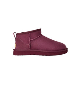 UGG WOMEN'S CLASSIC ULTRA MINI BOOT-BURNT MAGENTA