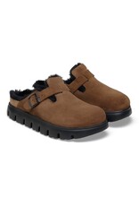 BIRKENSTOCK BOSTON CHUNKY SHEARLING-DARK TEA BIRKENSTOCK BOSTON CHUNKY SHEARLING-DARK TEA