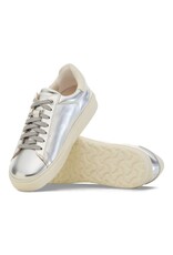 BIRKENSTOCK BEND LEATHER-SILVER/WHITE