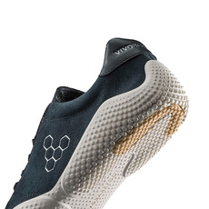 VIVO BAREFOOT WOMEN'S MOTUS STUDIO LEATHER SNEAKER-OBSIDIAN/WHITE