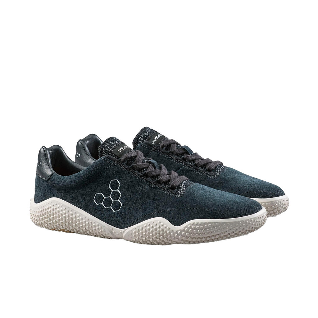 VIVO BAREFOOT WOMEN'S MOTUS STUDIO LEATHER SNEAKER-OBSIDIAN/WHITE