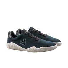 VIVO BAREFOOT WOMEN'S MOTUS STUDIO LEATHER SNEAKER-OBSIDIAN/WHITE