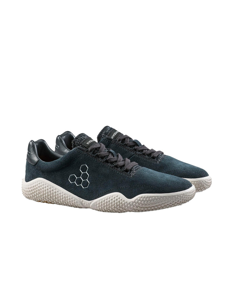 VIVO BAREFOOT WOMEN'S MOTUS STUDIO LEATHER SNEAKER-OBSIDIAN/WHITE