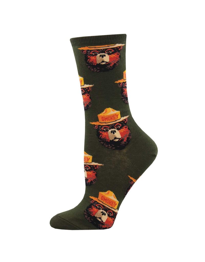SOCKSMITH WOMEN'S SMOKEY FACE GREEN