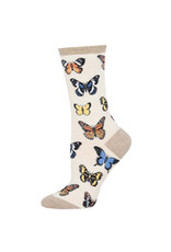 SOCKSMITH WOMEN'S MAJESTIC BUTTERFLIES