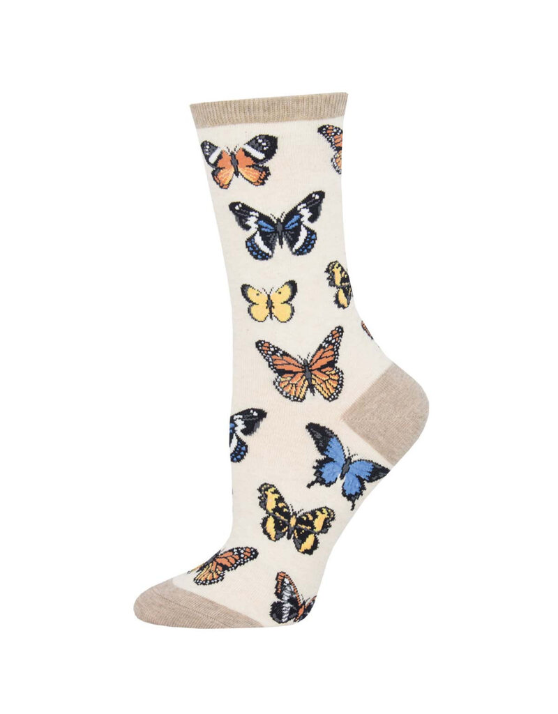 SOCKSMITH WOMEN'S MAJESTIC BUTTERFLIES