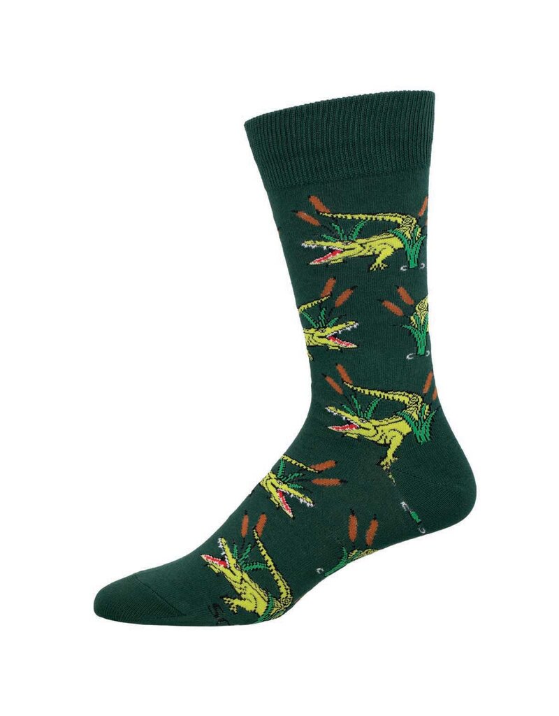 SOCKSMITH SEE YA LATER ALLIGATOR GREEN OS