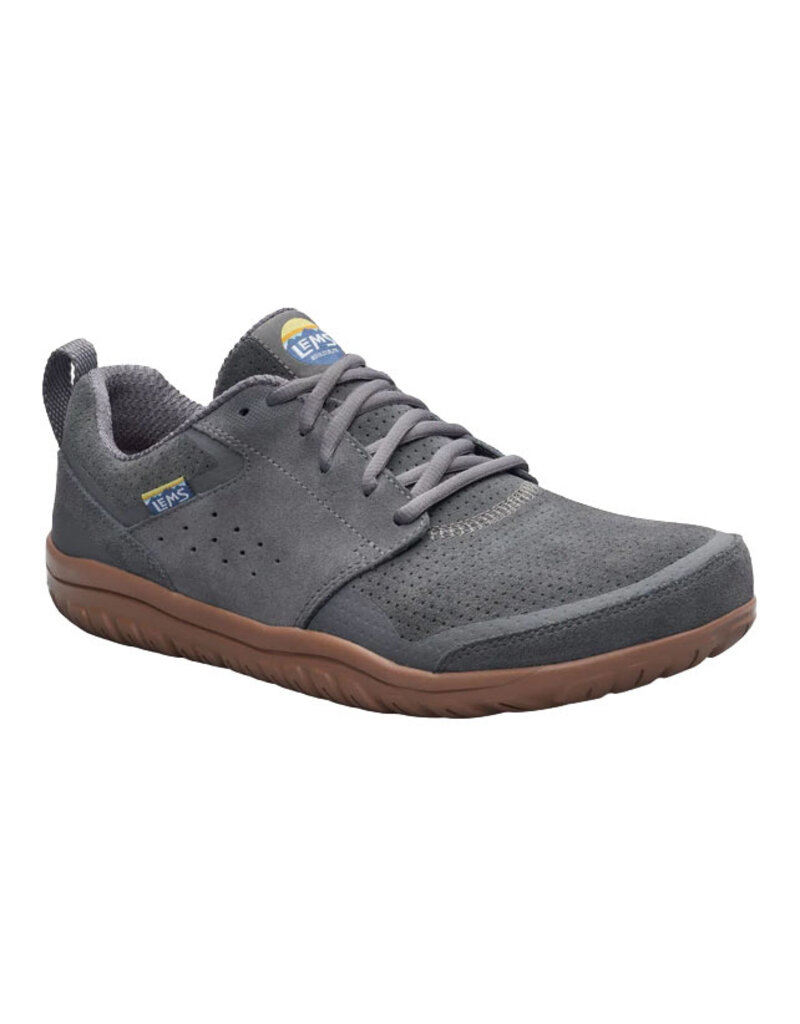 LEMS MEN'S PRIMAL ZEN SUEDE-GRAPHITE