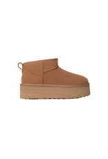 UGG WOMEN'S CLASSIC ULTRA MINI PLATFORM BOOT-CHESTNUT