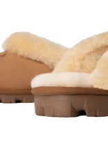 UGG WOMEN'S COQUETTE SLIPPER-CHESTNUT