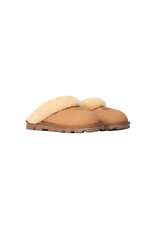 UGG WOMEN'S COQUETTE SLIPPER-CHESTNUT