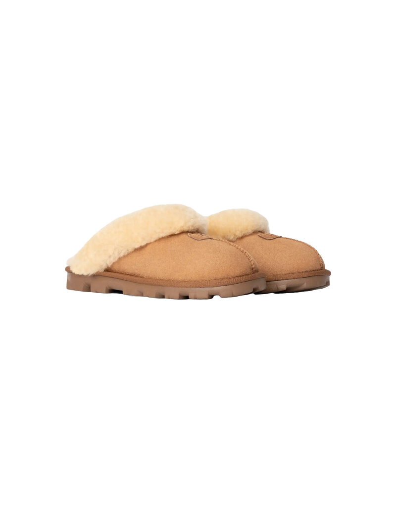 UGG WOMEN'S COQUETTE SLIPPER-CHESTNUT
