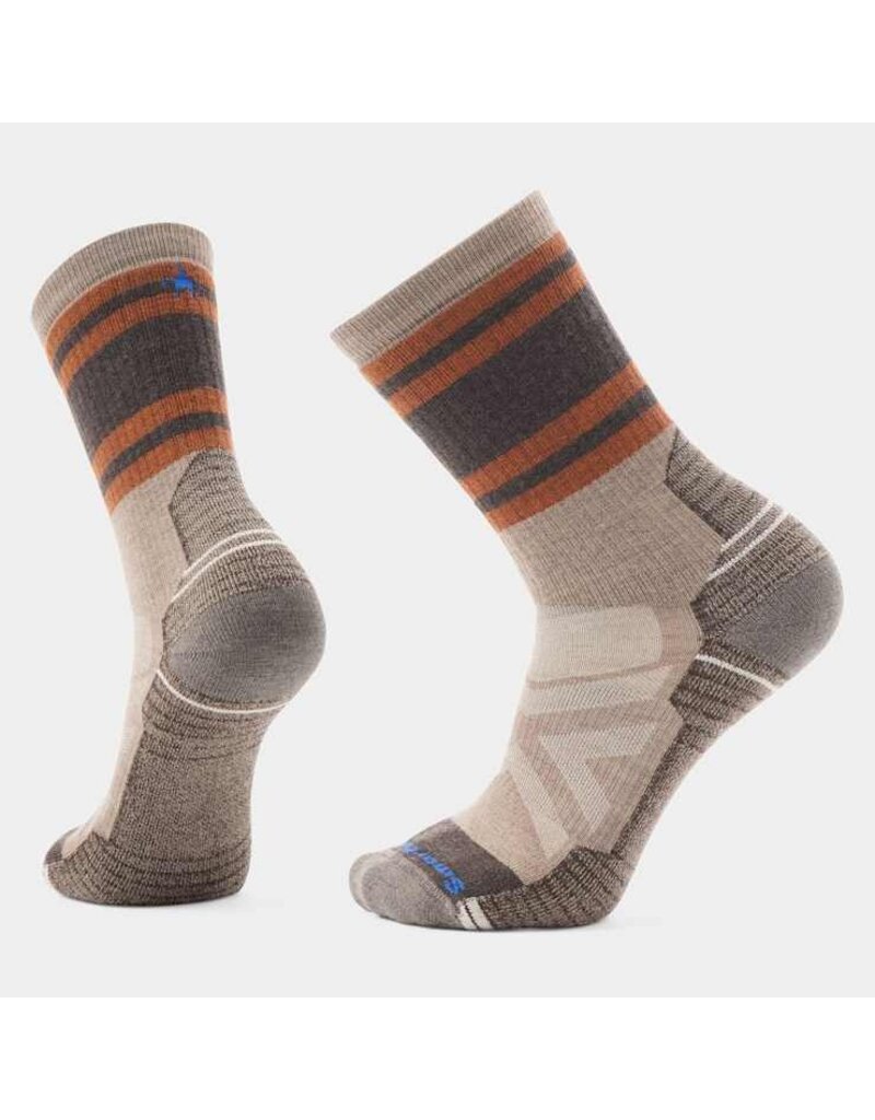 SMARTWOOL MEN'S HIKE FULL CUSHION LOLO TRAIL CREW-FOSSIL