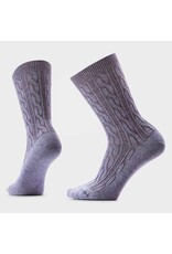 SMARTWOOL WOMEN'S EVERYDAY CABLE CREW -CHALK VIOLET