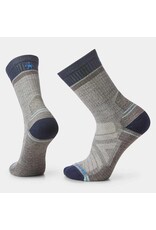 SMARTWOOL MEN'S HIKE LIGHT CUSHION WINDING TRAIL CREW TAUPE-NATURAL MARL